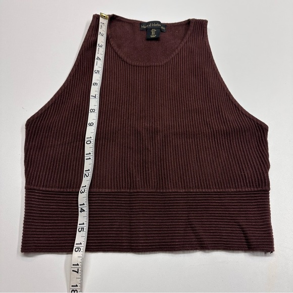 House of Harlow 1960 Brown Ribbed Tank Top Large - Picture 7 of 7